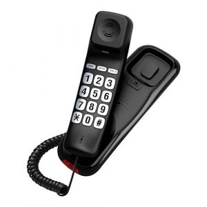 טלפון חוטי עם צג LCD אחורי ושיחה מזוהה + מקשים בעברית Alcom AL-2511